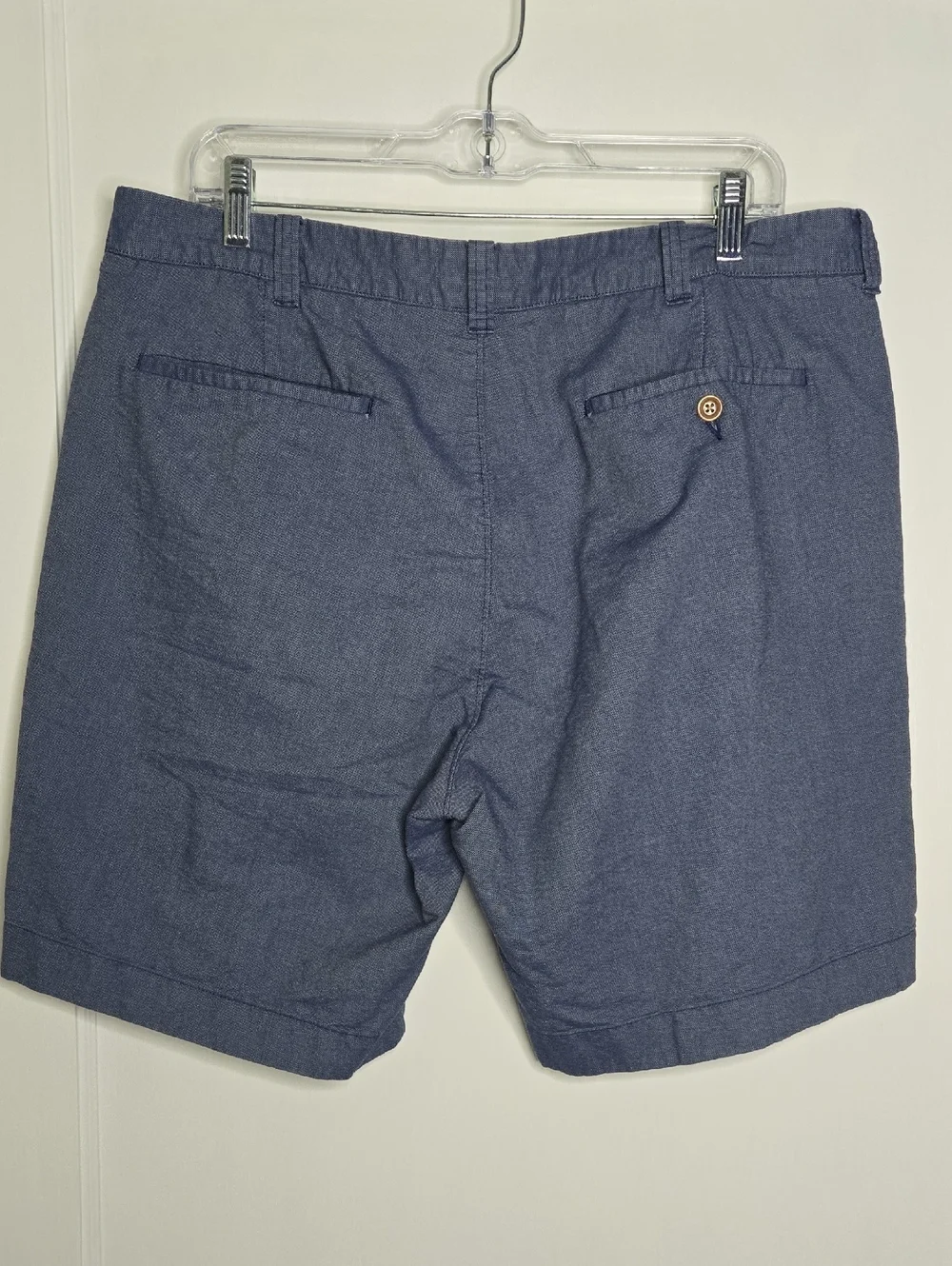J. Crew Men's Sun Washed Oxford Blue Shorts Sz 36w